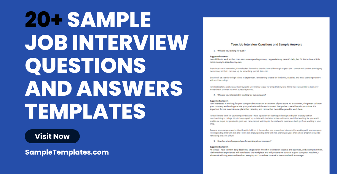 Internal Job Interview Questions and Answers Sample