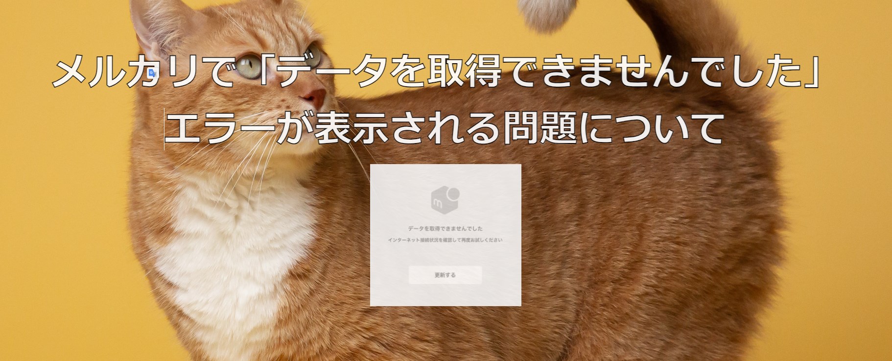 メルカリ「データを取得できませんでした」の原因と対処法【2026最新】