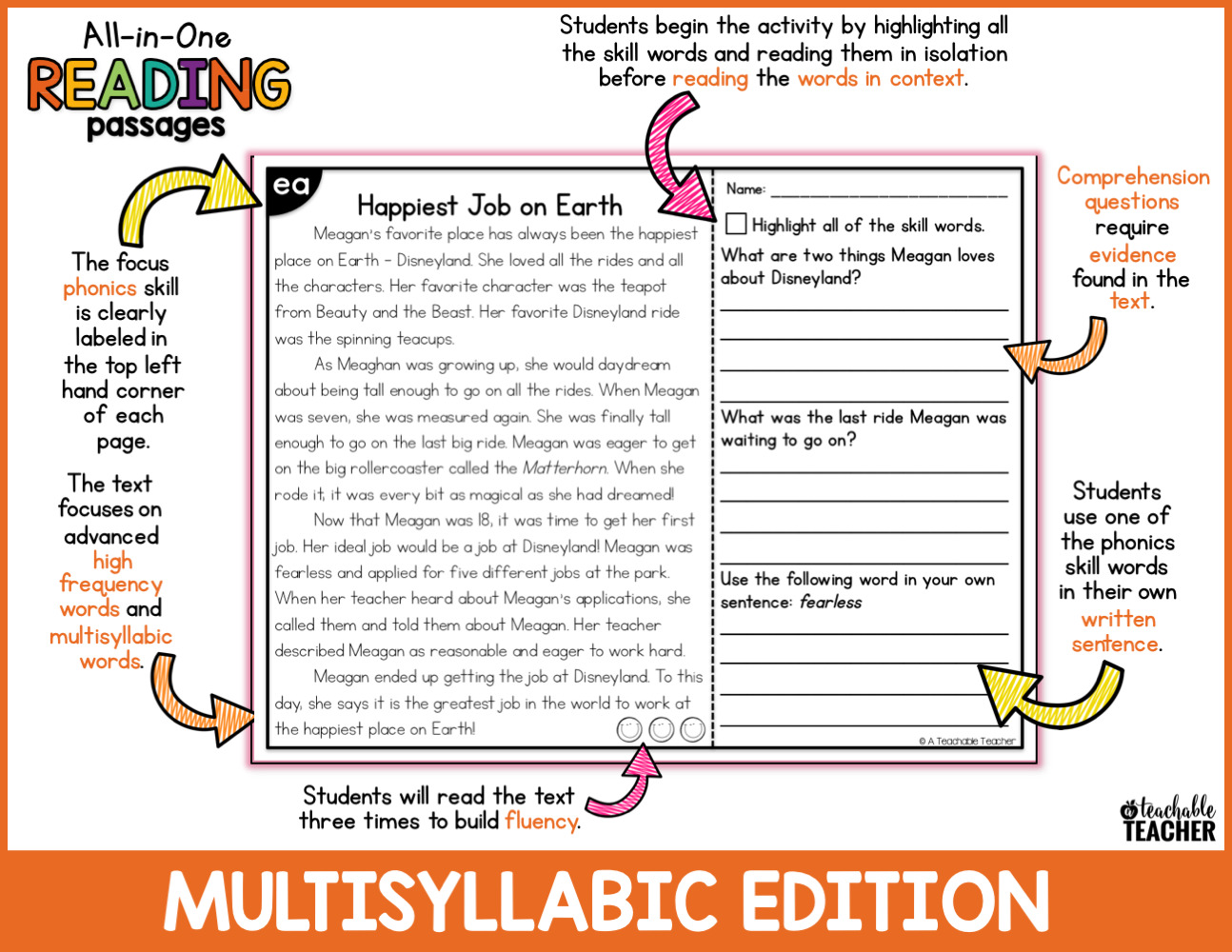 Reading Passages with Multisyllabic Words Pdf