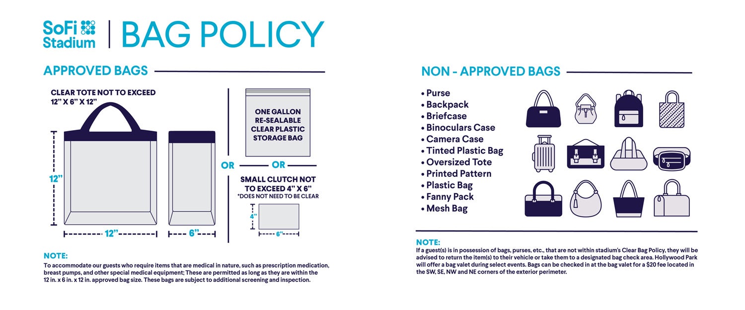 So Fi Stadium Bag Policy