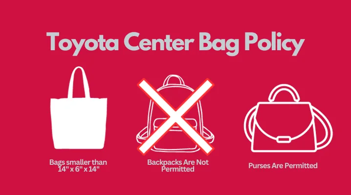 Bag Policy for Toyota Center