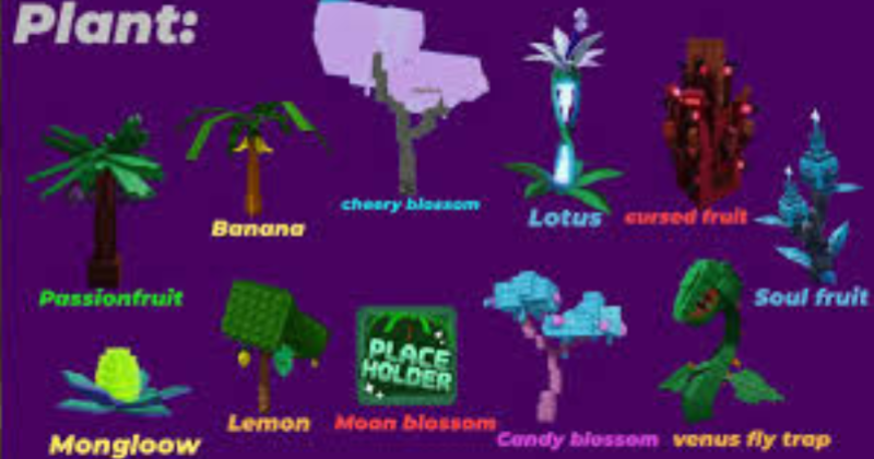 What Plants Are Tropical in Grow a Garden Roblox