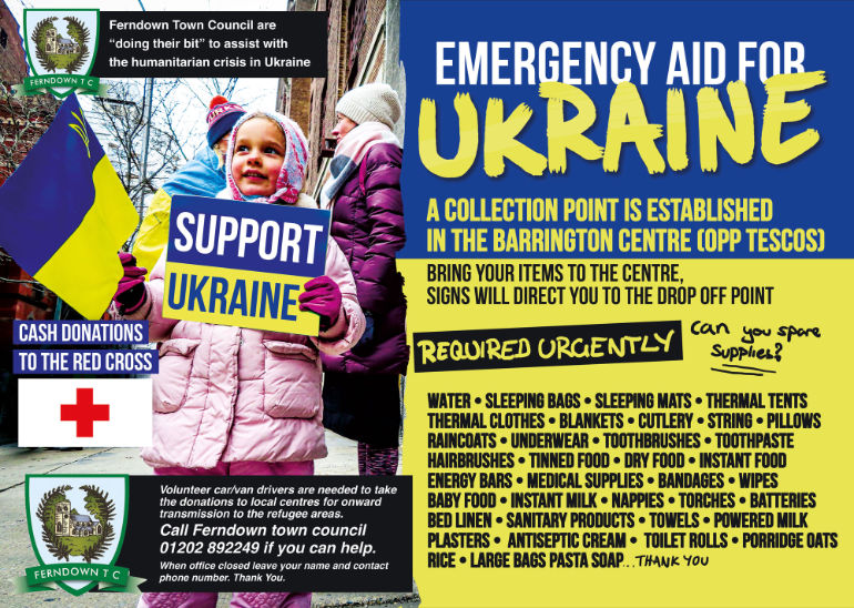 Free Ukraine Collection Points Near Me
