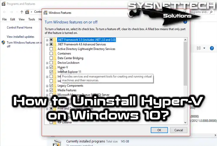 How to Remove Hyper v from Windows 10