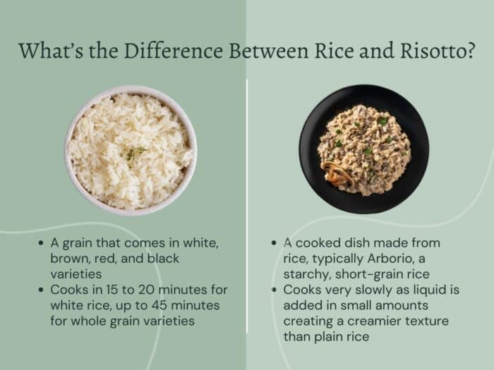 What Is the Difference Between Risotto and Rice