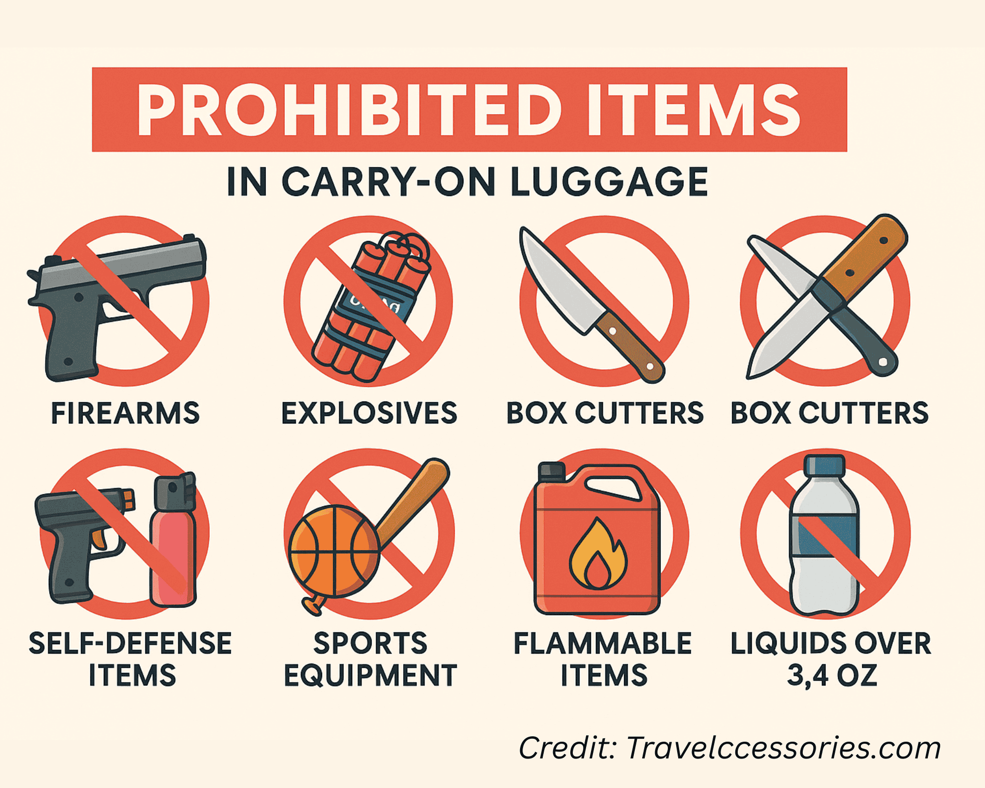 Aa Carry on Restricted Items