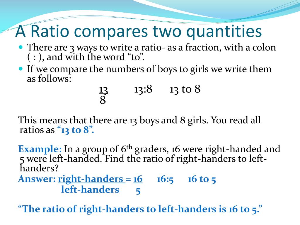 How Can Ratio Be Used to Compare Quantities