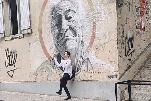 Jimin in Paris Mural Paris