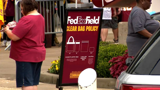 Nfl Bag Policy Fedex Field