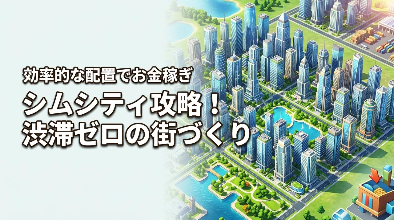 シムシティビルドイット攻略！破綻を防ぐレベル止めと2026年最新金策