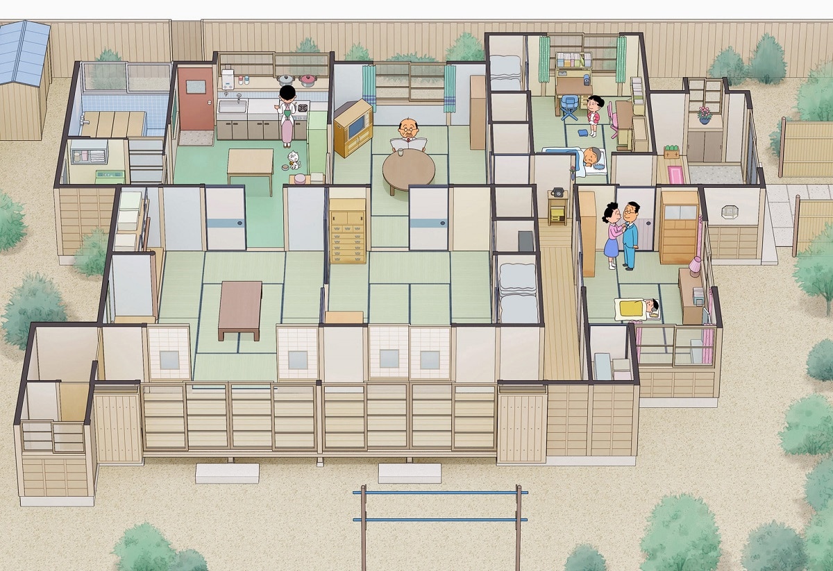 サザエさんの間取り図を徹底解剖！世田谷の平屋豪邸と驚愕の資産価値