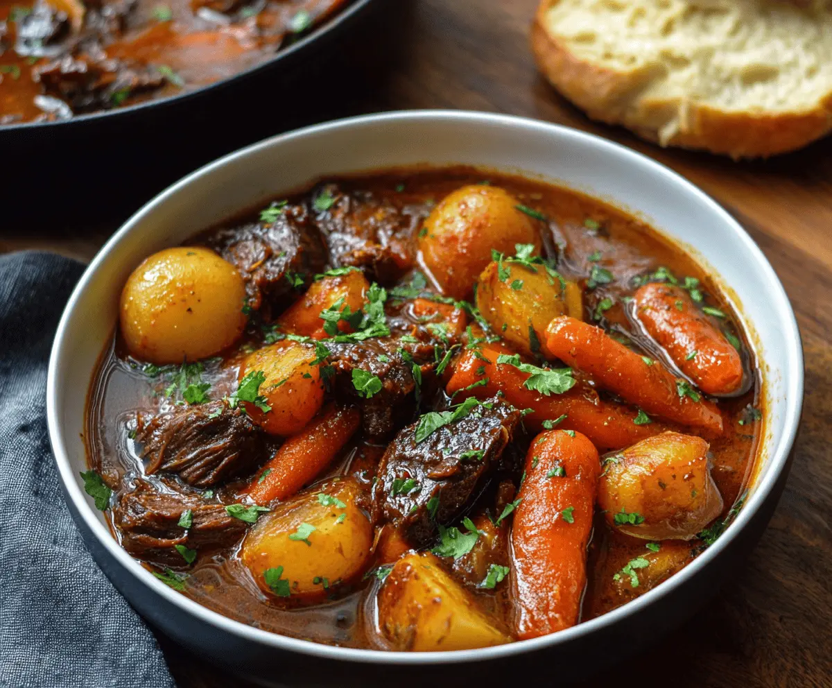 Beef Stew with Potatoes and Carrots