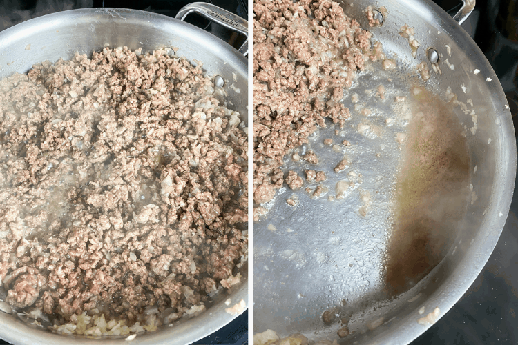Season Ground Beef Before or After Draining Grease