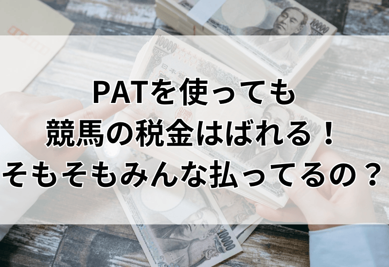 競馬の税金はPatでバレる？税務署の口座照会と確定申告の境界線