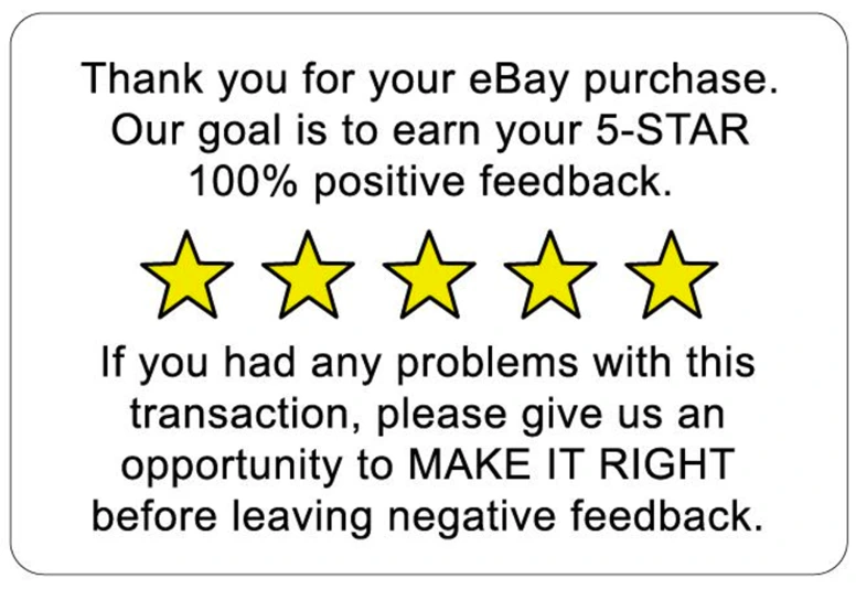 Positive Ebay Feedback Quotes