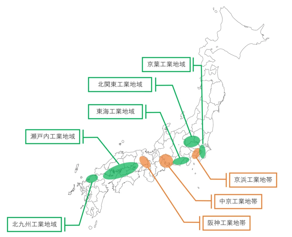 工業地域と工業地帯の違いとは？出荷額逆転の真相とテストで勝てる覚え方
