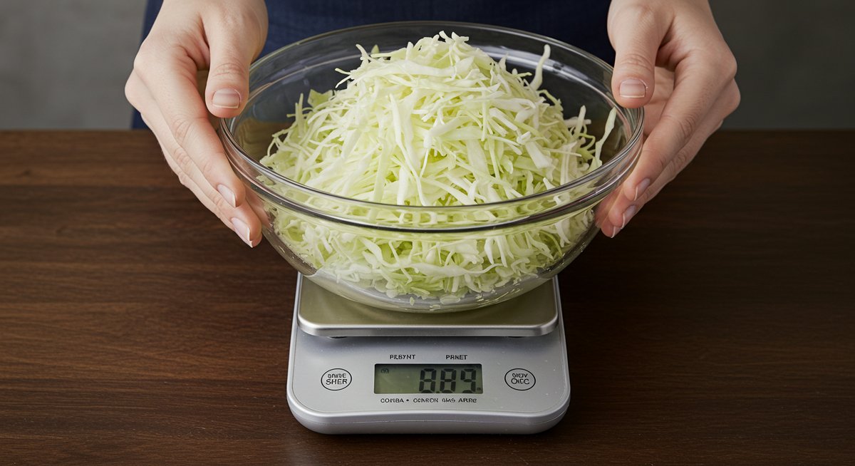 キャベツ200Gはどれくらい？秤なしで分かる葉の枚数と千切り目安