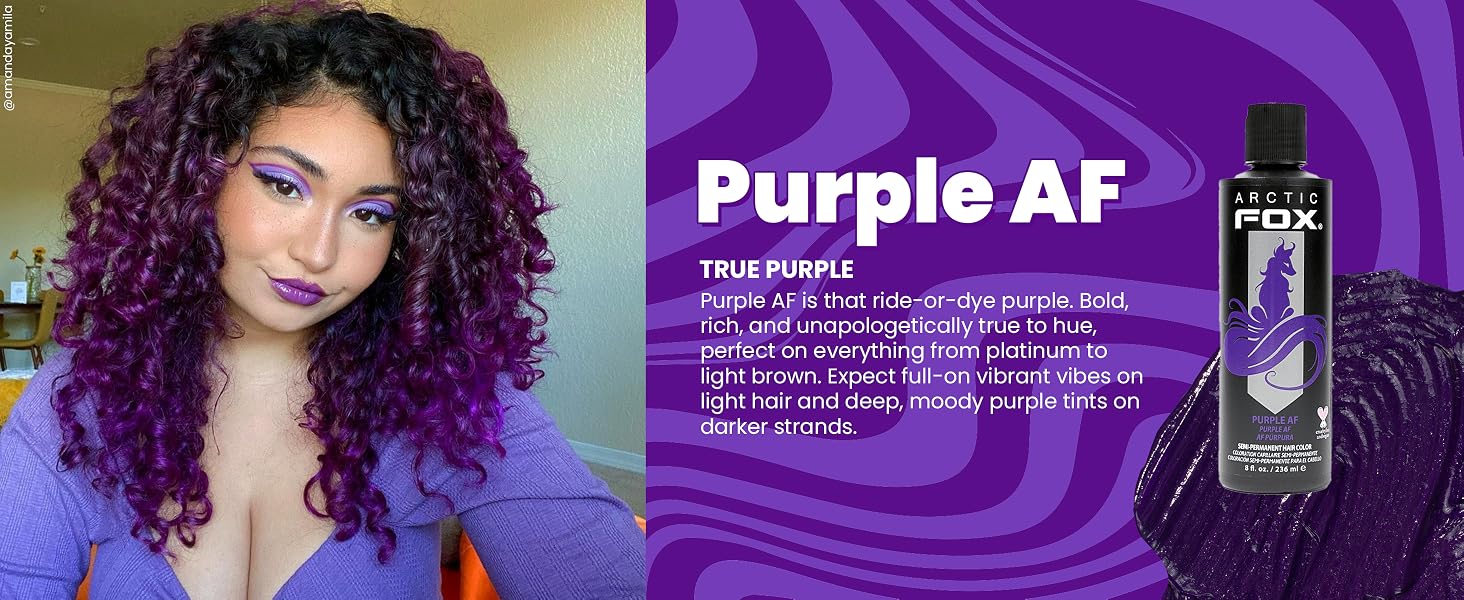 Long Lasting Purple Hair Dye