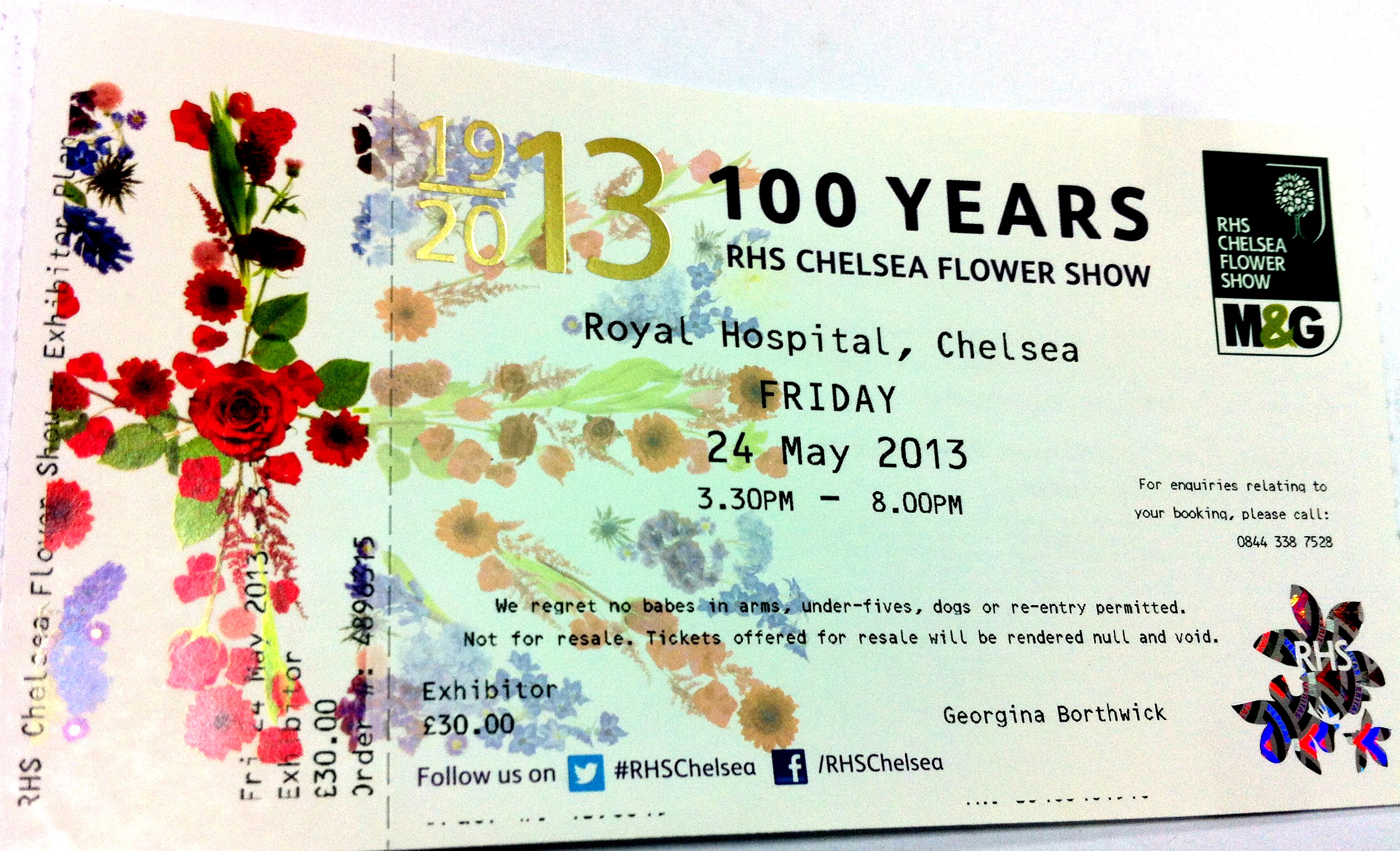 Rhs Tickets for Chelsea Flower Show