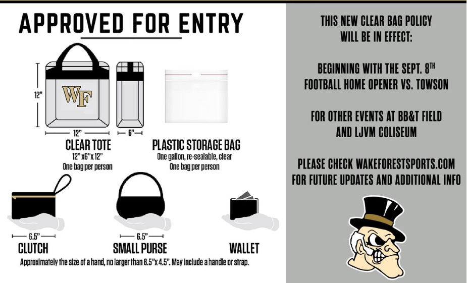 The Weeknd Clear Bag Policy