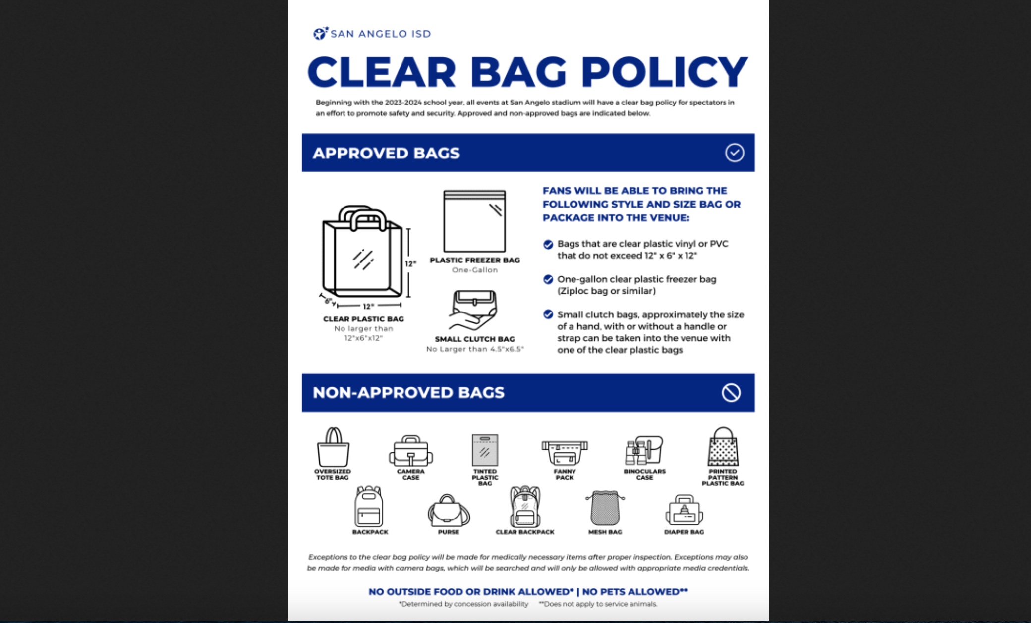 Comal Isd Clear Bag Policy