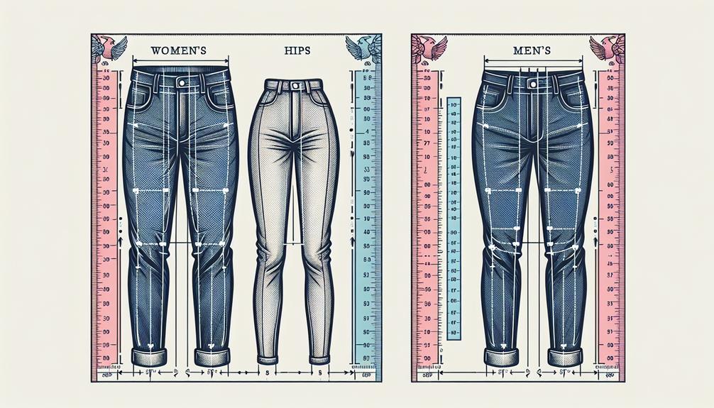 Mens vs Womens Pant Size