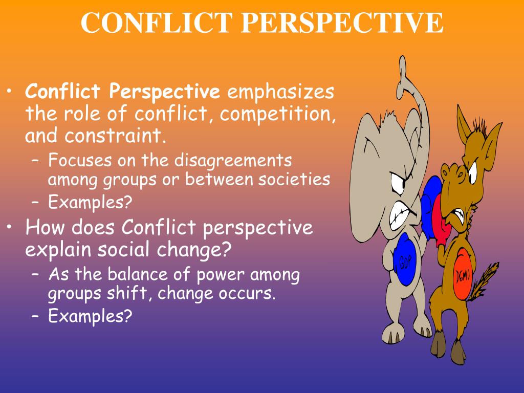 Examples of Conflict Perspective in Sociology