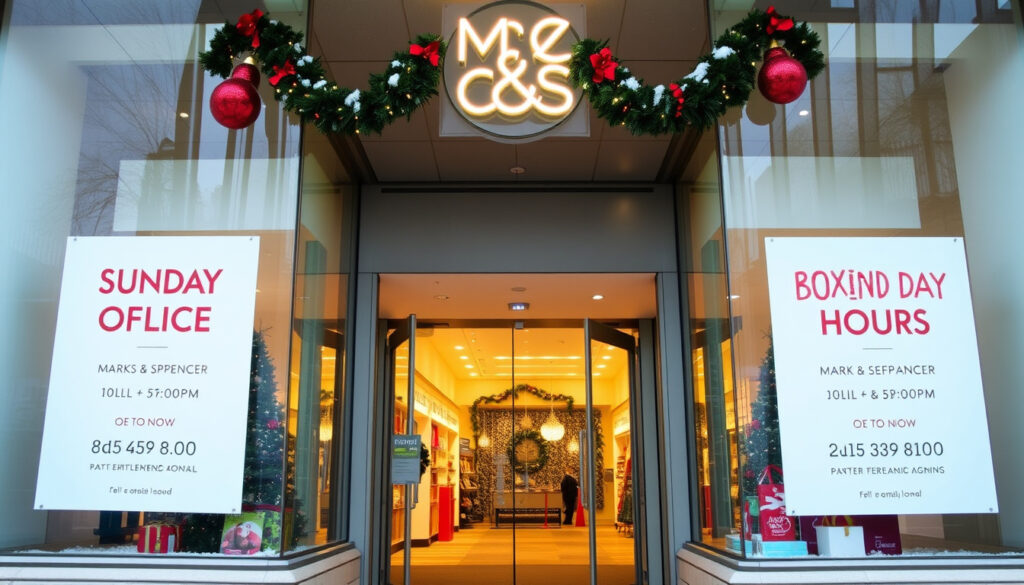 M and S Opening Times Boxing Day