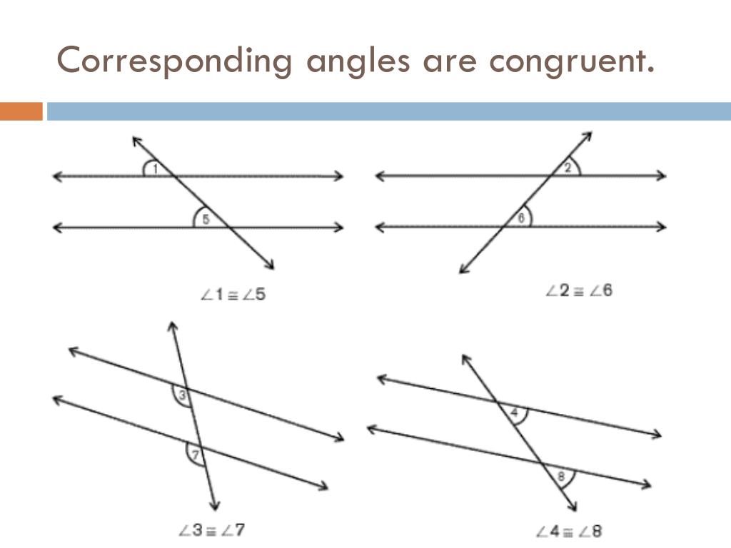Corresponding Congruent Angles