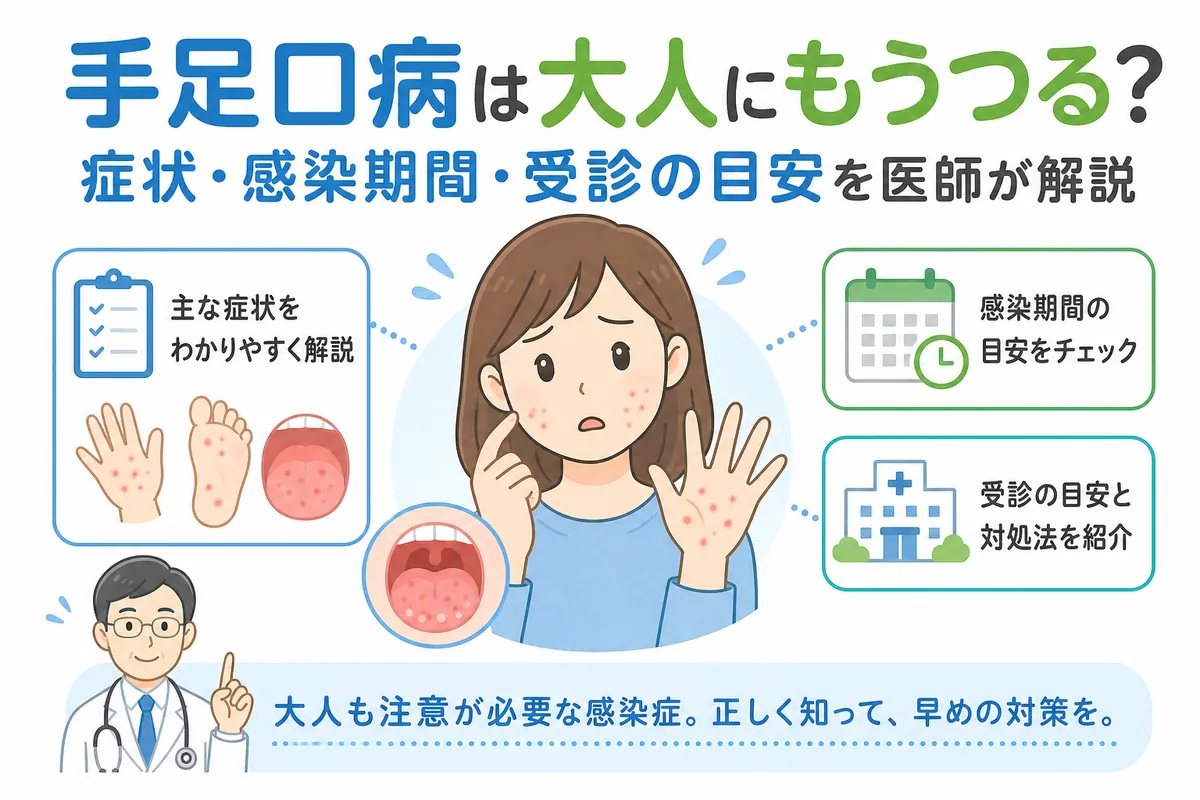 大人の手足口病はいつまでうつる？便から1ヶ月排出の衝撃と防衛策