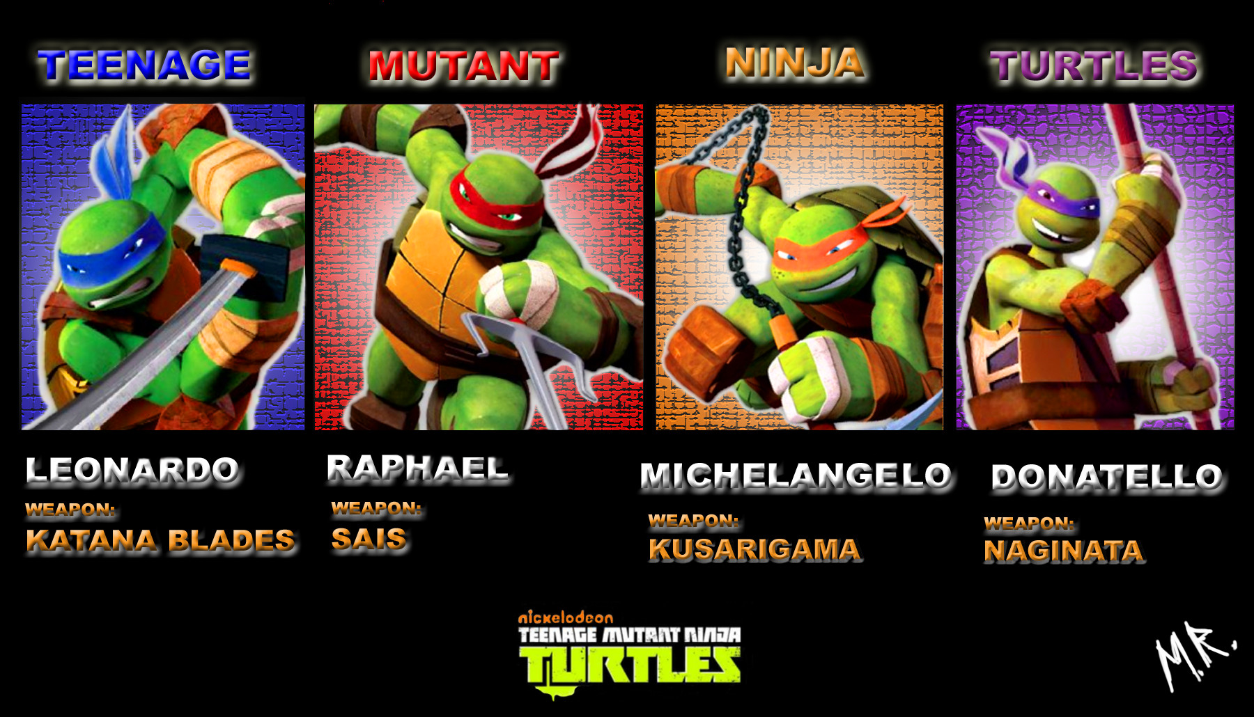 Names of Mutant Ninja Turtles