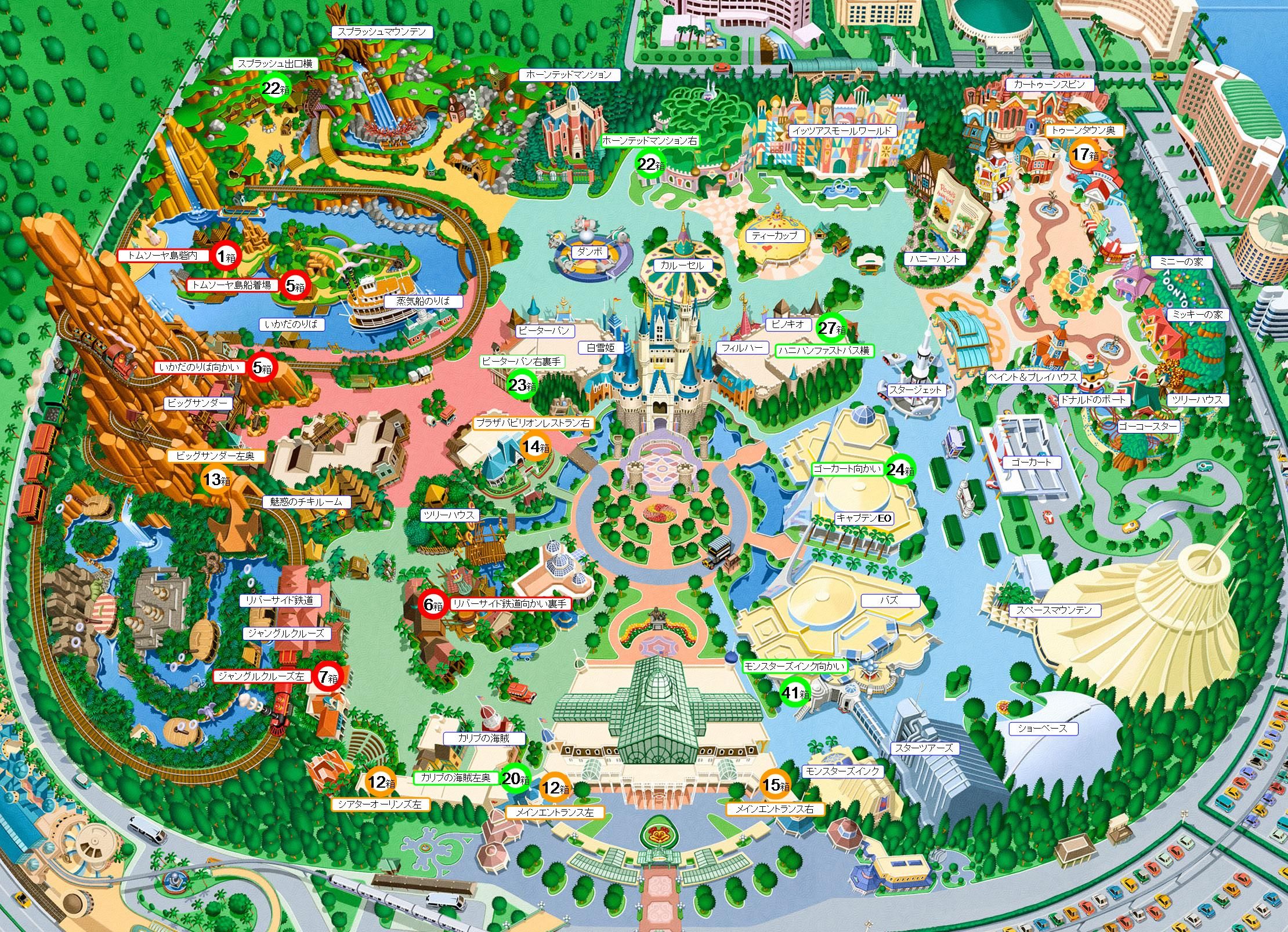 ディズニーランドの地図完全攻略！混雑を避ける最短ルートと回り方