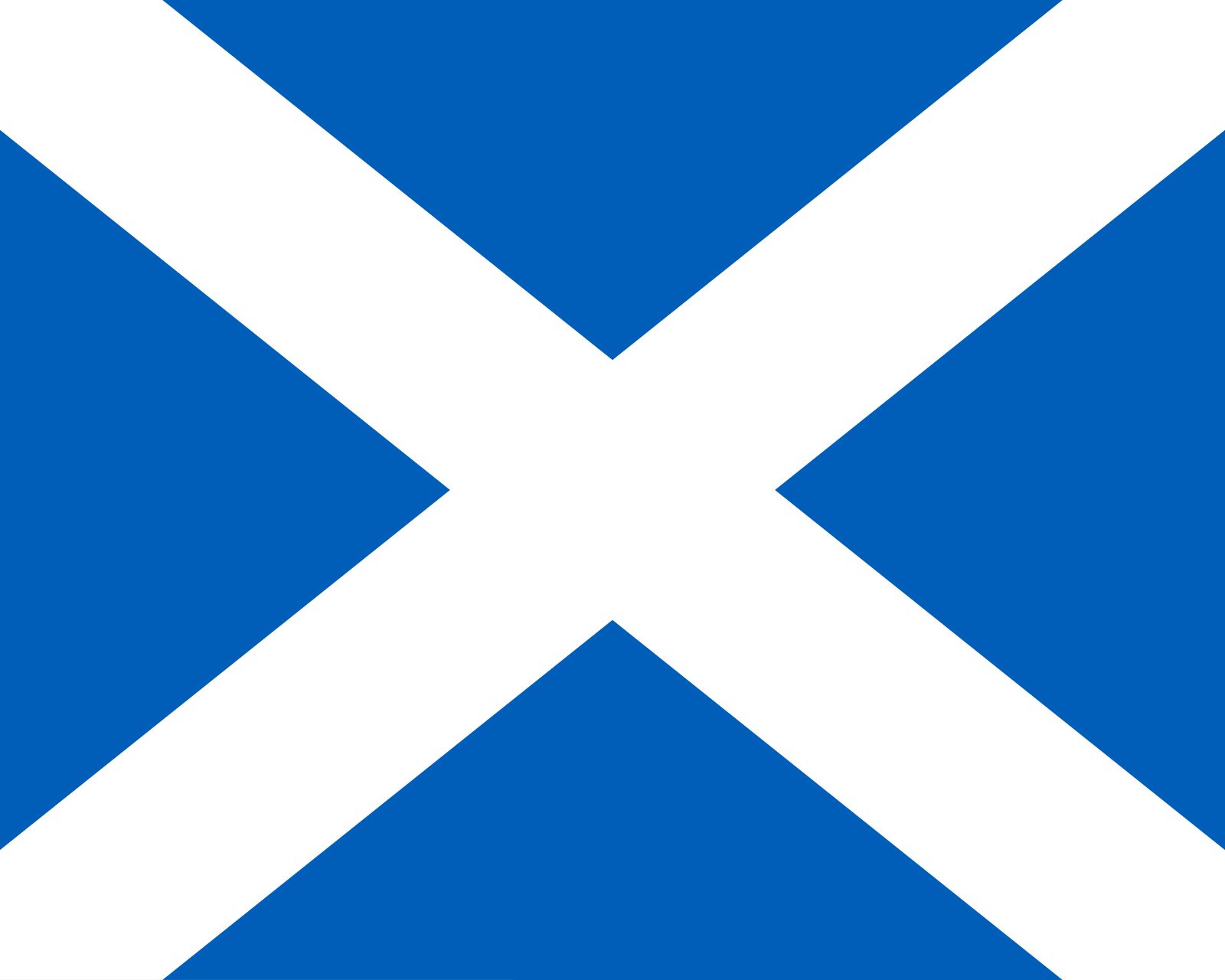 Blue Flag with a White X