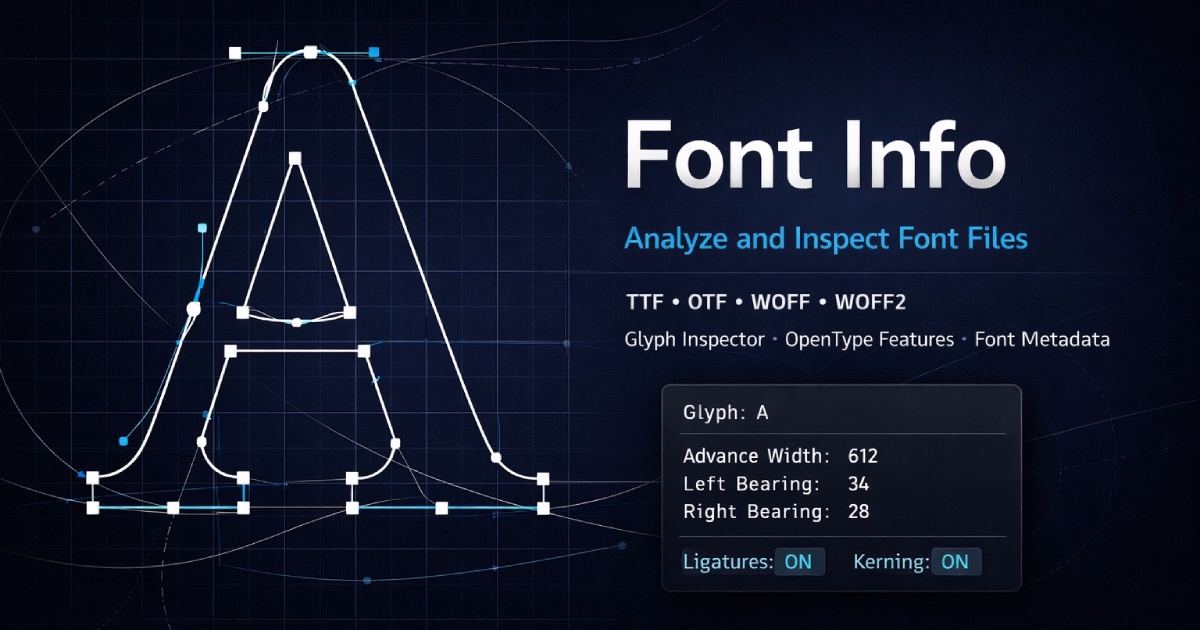 Analyze Font in Image