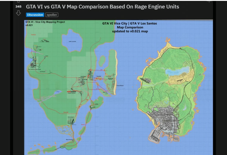 Gta 6 Map Estimated 118 to 132 Square Miles Based on Trailer and Leak Analysis
