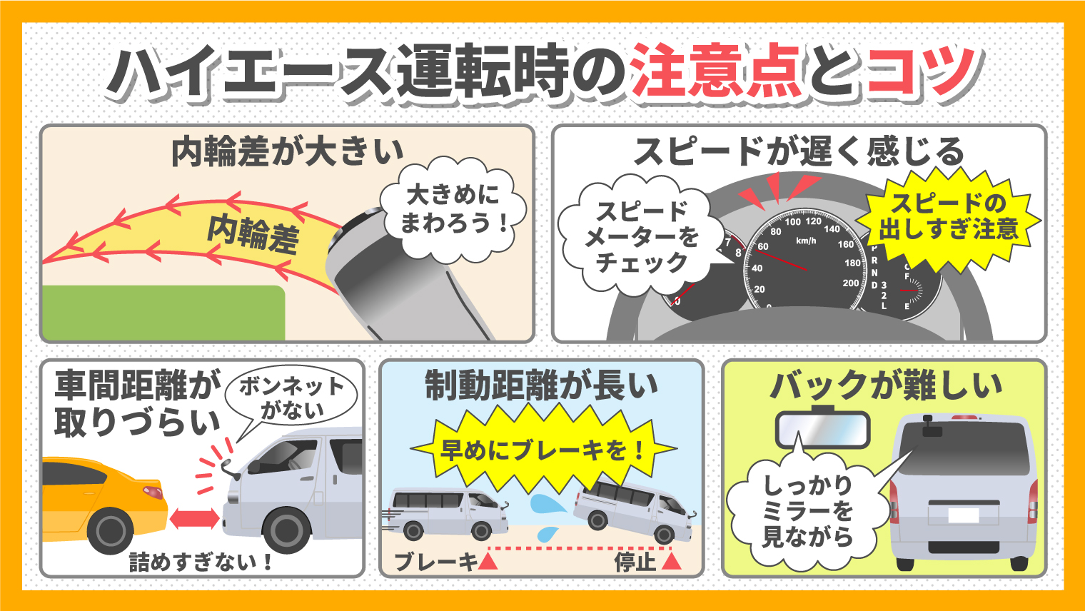 ハイエース運転のコツ徹底解説！車体が怖い理由とプロの裏技2026