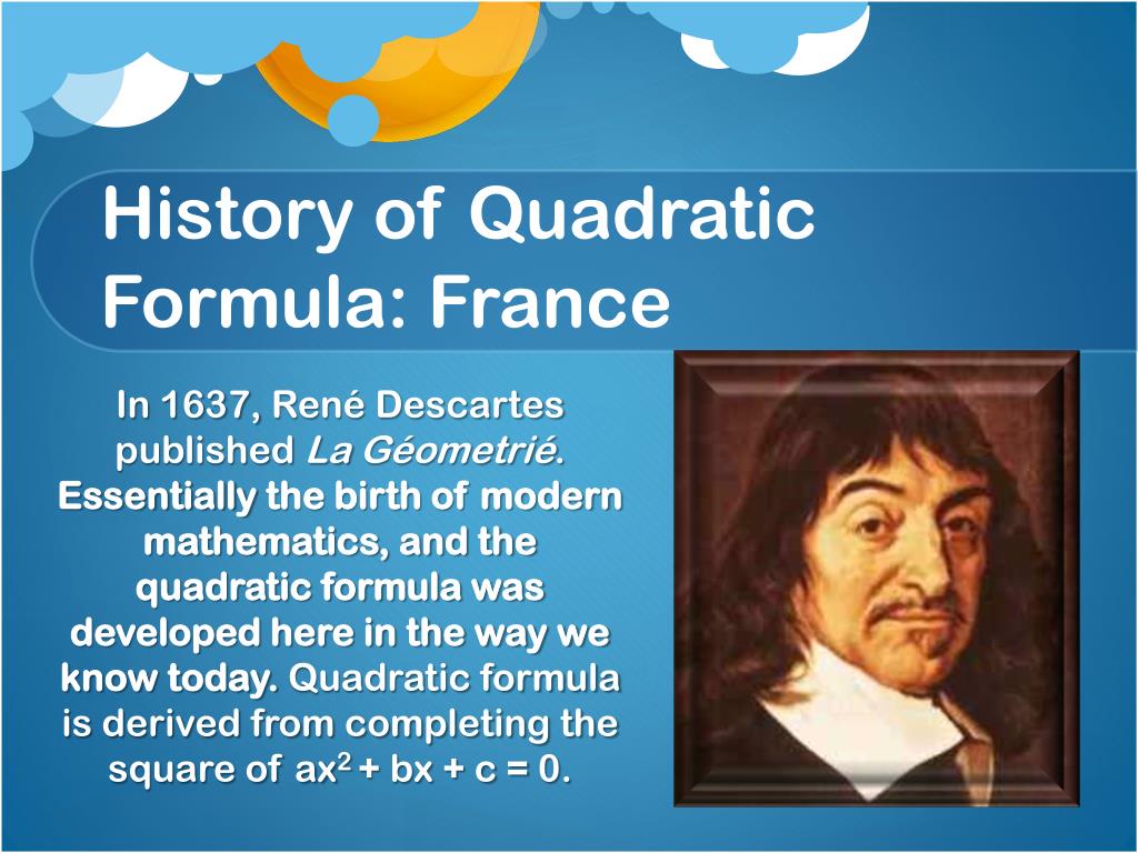 Who Invented the Quadratic Formula