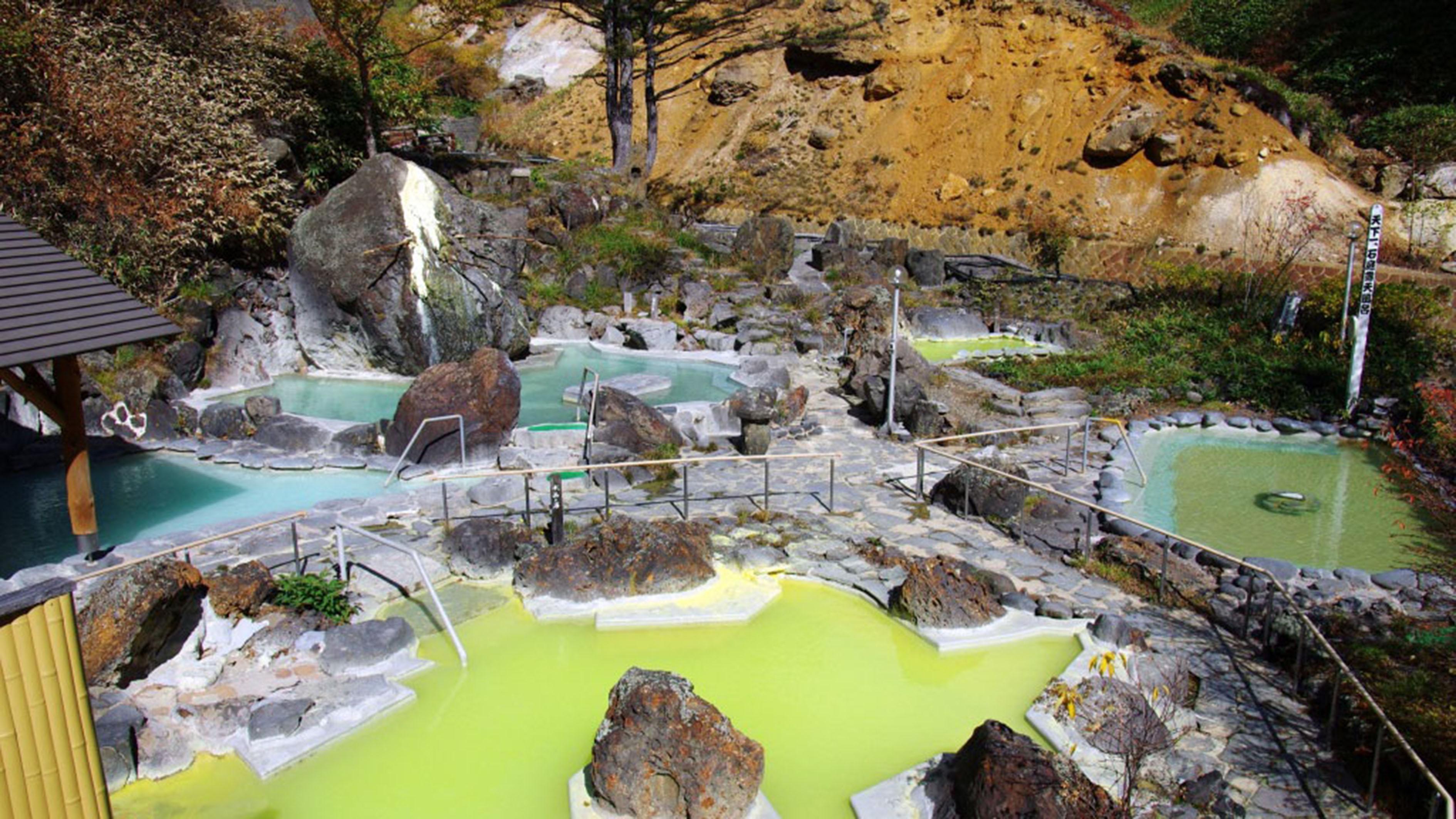万座高原ホテル石庭露天風呂の真実！８種の濁り湯と混浴を現地取材