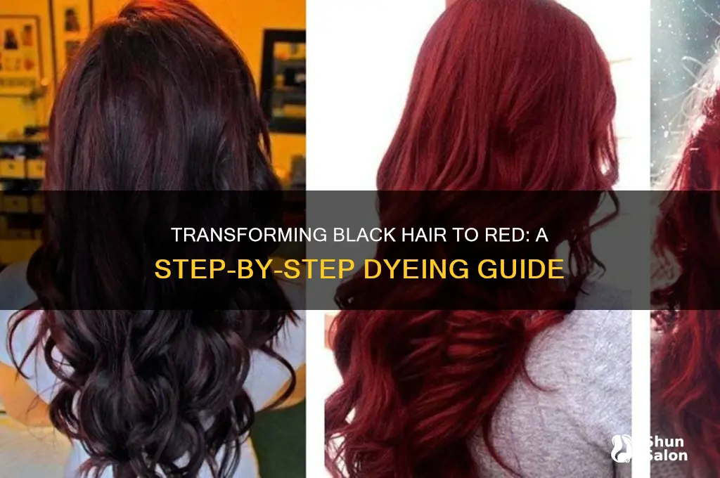 Dyeing Black Hair Red