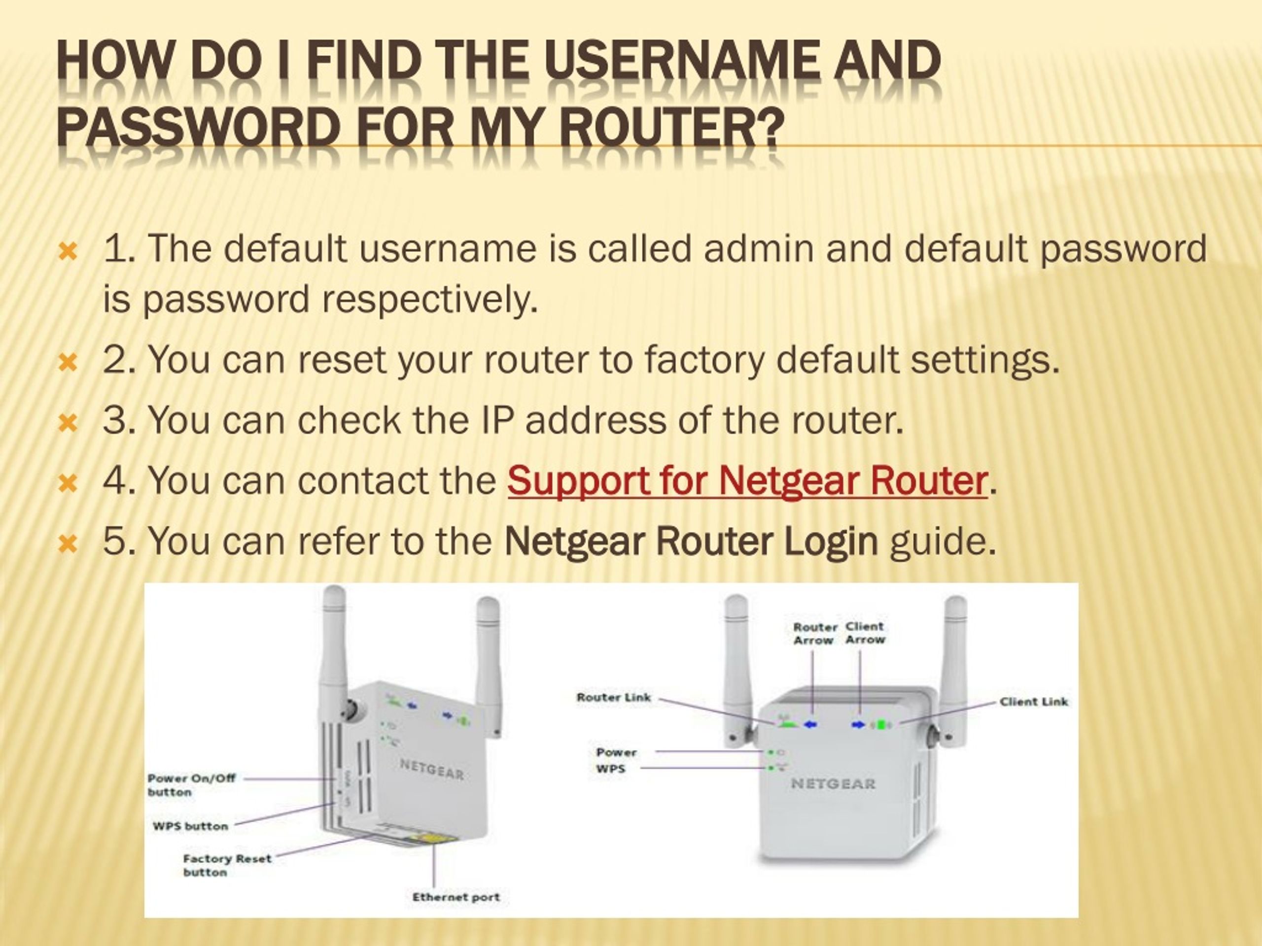 How Do I Find Username and Password for My Router