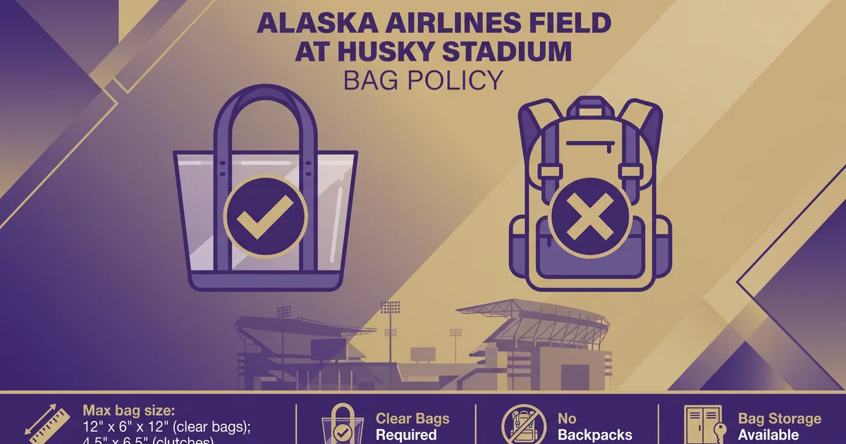 Husky Stadium New Bag Policy
