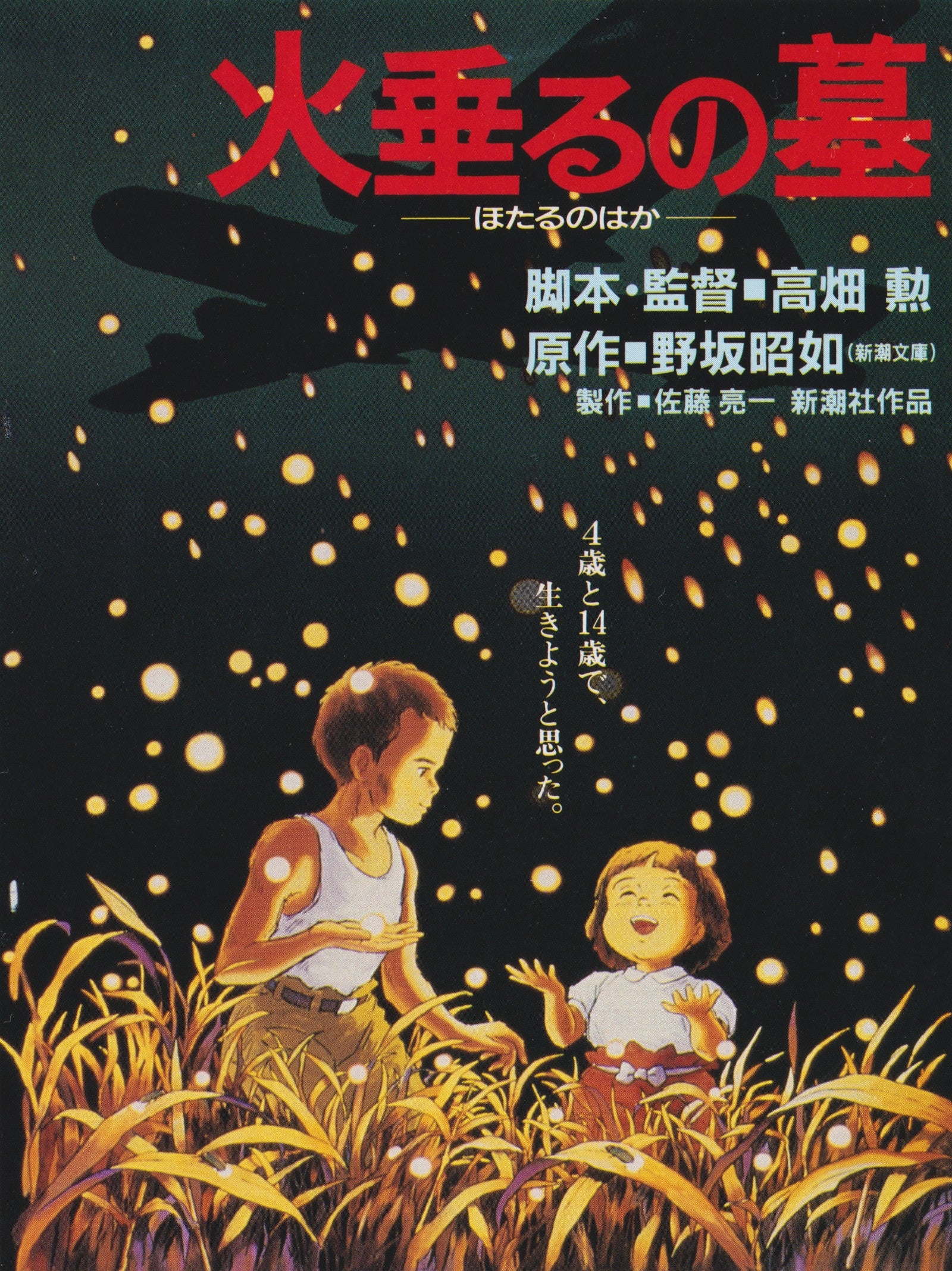 【衝撃真相】『火垂るの墓』ポスターの明度を上げると？浮かぶB29と光の正体