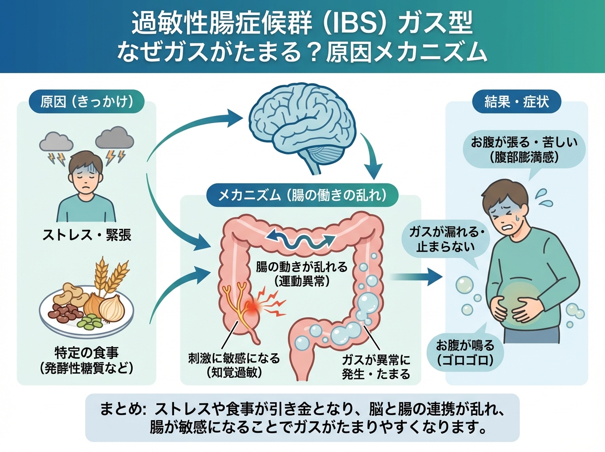 過敏性腸症候群ガス型の原因と治し方｜おなら・ガス漏れ対策徹底解剖