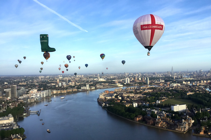 Hot Air Balloon in London England