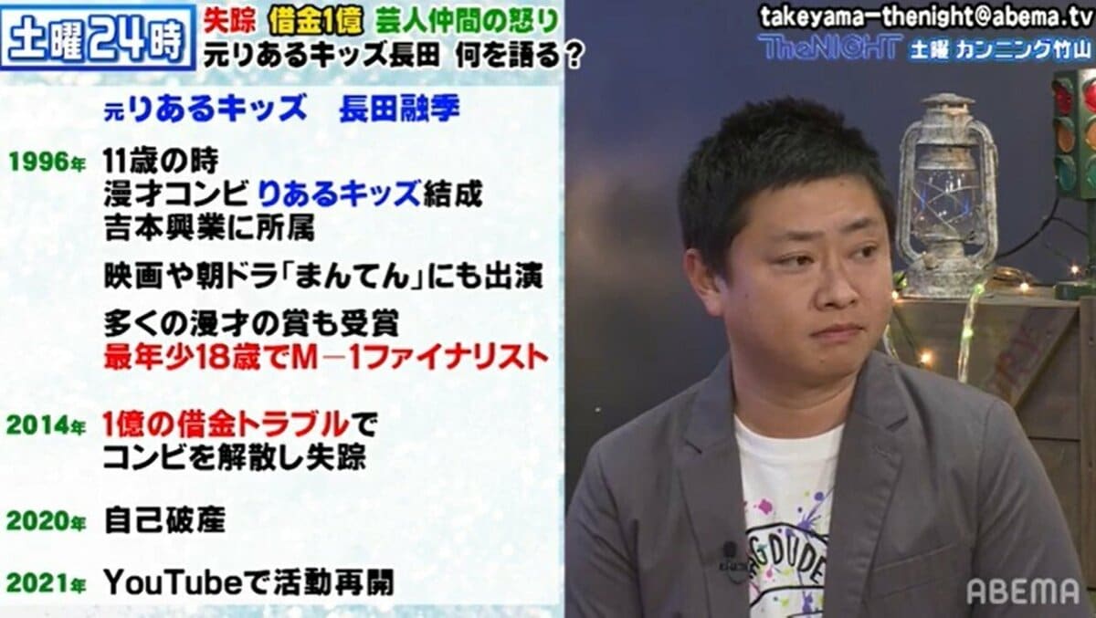 りあるキッズ長田融彦の現在と借金解雇の真相｜消えた天才の行方