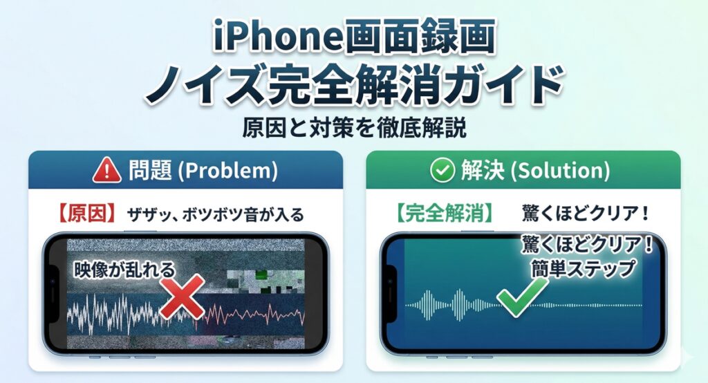 Iphone画面録画で音がおかしい？原因究明と2026年最新の直し方