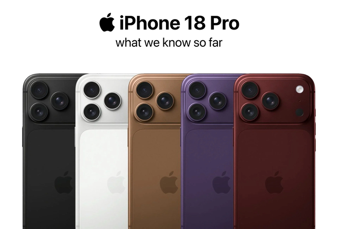 Iphone 18 Pro Colors: Burgundy, Glacier, Silver and Black Options