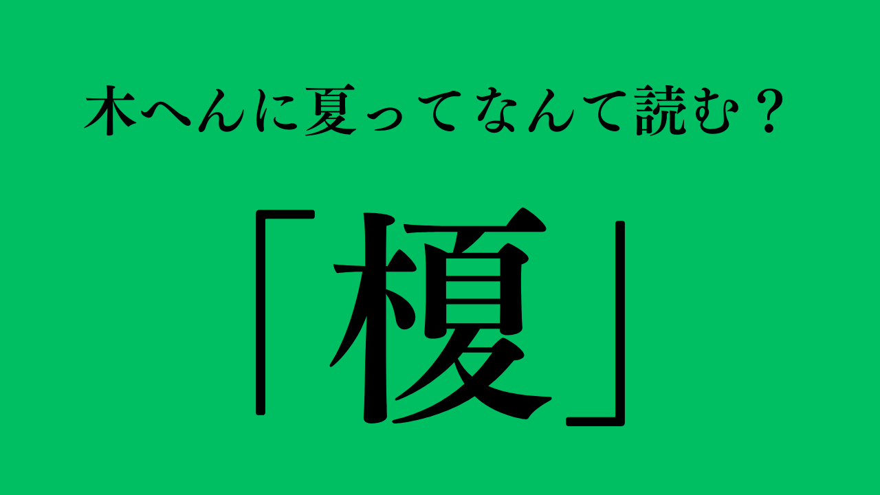 木へんに夏の漢字「榎」の読み方と由来を徹底解説！春夏秋冬の木偏漢字も完全まとめ