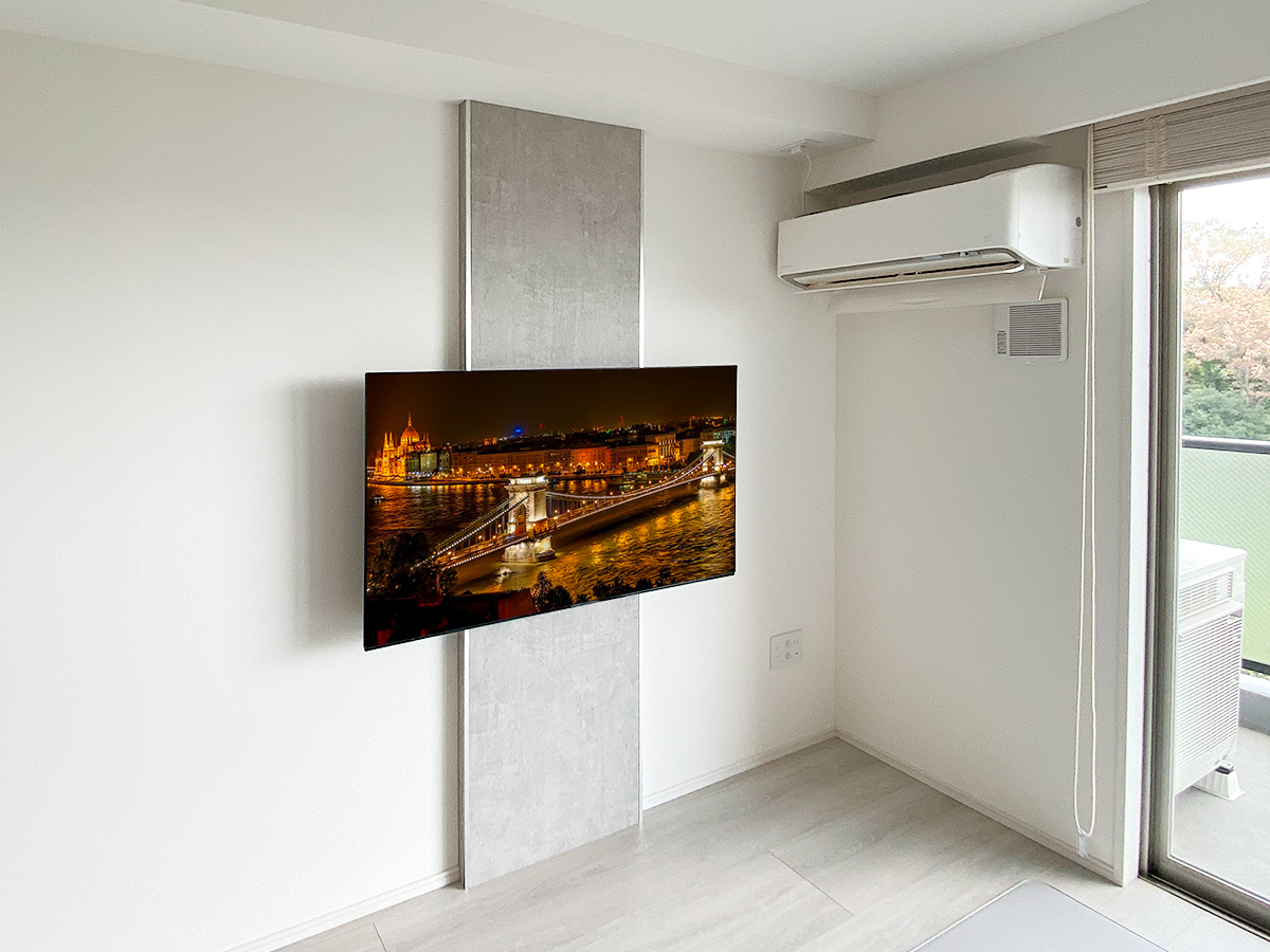 賃貸でも諦めない！穴を開けずにテレビを壁掛けにする決定版