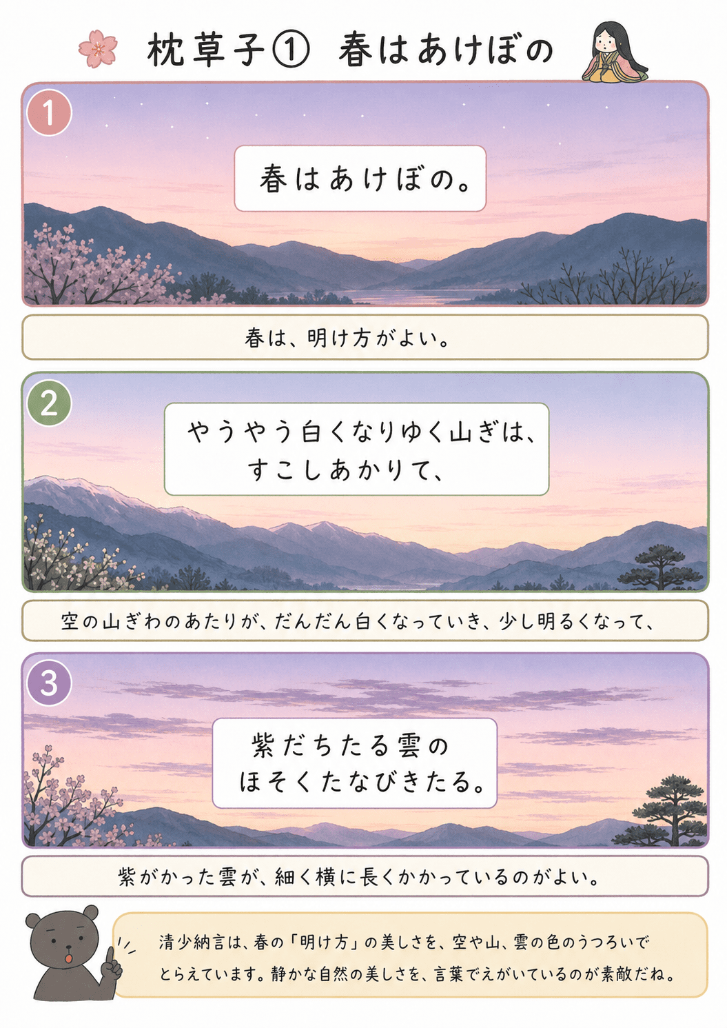 春はあけぼのの真意とは？清少納言が明け方を選んだ決定的な理由